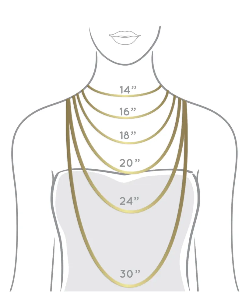 14K Gold Flash-Plated 3-Pieces White Enamel Genuine Crystal Heart Layered Pendants Set