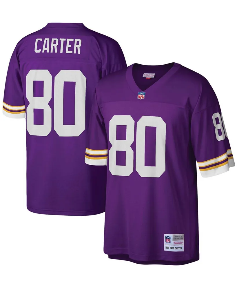 Mitchell & Ness Men's Cris Carter Purple Minnesota Vikings Legacy Replica  Jersey