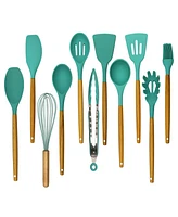 Silicone Spatula with Wooden Handles Set