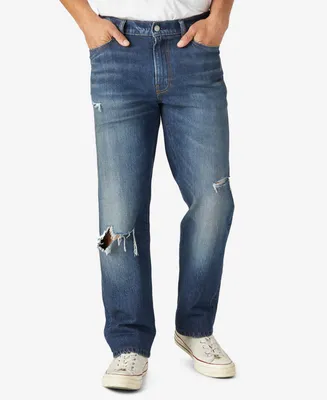Lucky Brand Men's 363 Distressed Taper Straight Stretch Jeans