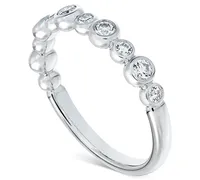 Portfolio by De Beers Forevermark Diamond Bezel Band (3/8 ct. t.w.) in 14k White Gold