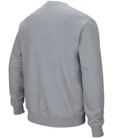 Men's Heathered Gray Pitt Panthers Arch Logo Sweatshirt