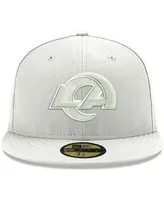 Men's Los Angeles Rams White on Primary Logo 59FIFTY Fitted Hat