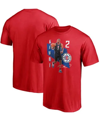 Men's Kawhi Leonard Red La Clippers Pick Roll T-shirt