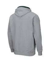 Men's Heathered Gray Miami Hurricanes Arch Logo 3.0 Full-Zip Hoodie