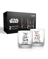 JoyJolt Star Wars New Hope Short Drinking Glasses, Set of 2