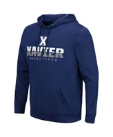 Men's Navy Xavier Musketeers Lantern Pullover Hoodie