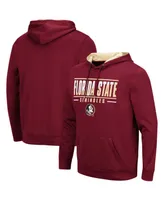 Men's Garnet Florida State Seminoles Slash Stack 2.0 Pullover Hoodie