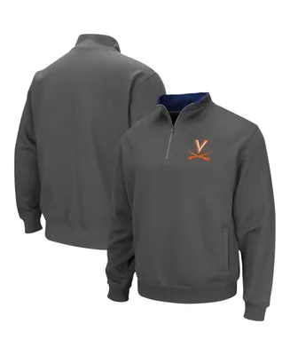 Men's Charcoal Virginia Cavaliers Tortugas Team Logo Quarter-Zip Jacket