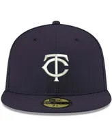 Men's Navy Minnesota Twins Logo White 59FIFTY Fitted Hat