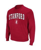 Colosseum Men's Stanford Cardinal Arch & Logo Crew Neck Sweatshirt