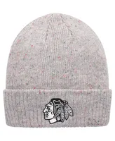 Women's Gray Chicago Blackhawks Logo Cuffed Knit Hat