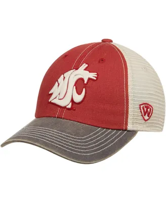Men's Crimson and Tan Washington State Cougars Offroad Trucker Hat