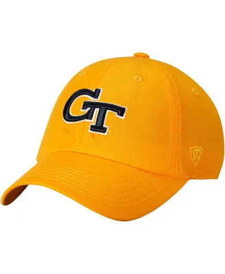 Men's Gold-Tone Georgia Tech Yellow Jackets Primary Logo Staple Adjustable Hat - Gold