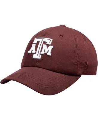 Men's Maroon Texas A M Aggies Primary Logo Staple Adjustable Hat