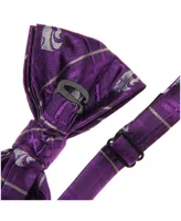 Men's Purple Kansas State Wildcats Oxford Bow Tie