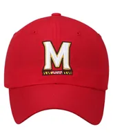 Men's Red Maryland Terrapins Primary Logo Staple Adjustable Hat