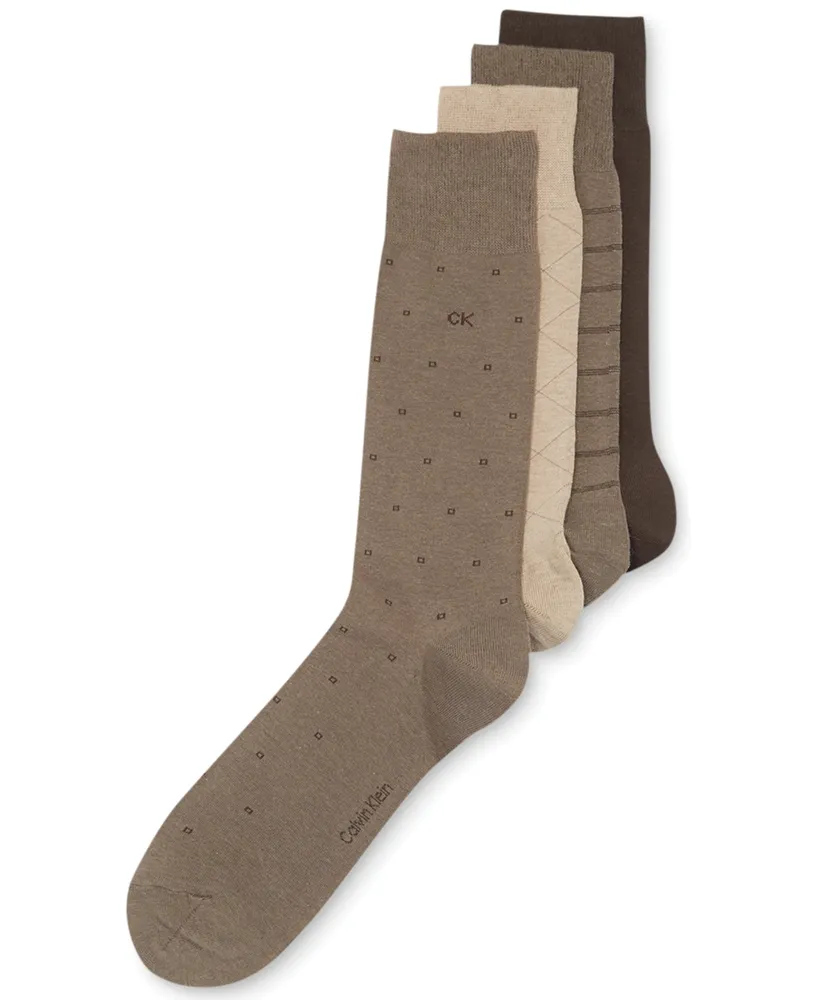 Calvin Klein 4-Pack Patterned Dress Socks