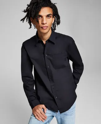 And Now This Men's Poplin Long-Sleeve Button-Up Shirt