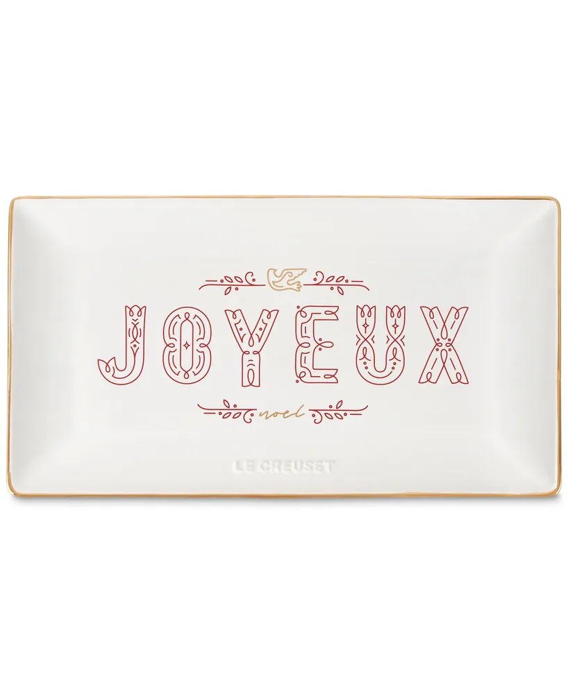 Le Creuset Noel Joyeux Stoneware Hostess Tray