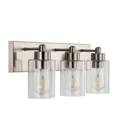 Irving 3-Light Seeded Modern Contemporary Led Vanity Light