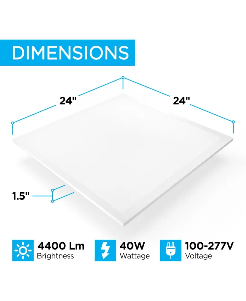 Watt Dimmable Integrated Led Flat Panel Flush Mount Light with Lumens 5000K