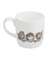 Royal Worcester Wrendale Feather Your Nest Mug, Set of 4