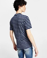 I.n.c. International Concepts Men's Striped Slub T-Shirt, Created for Macy's