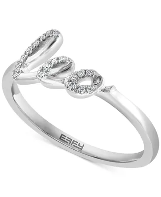 Effy Diamond Zodiac Leo Ring (1/20 ct. t.w.) Sterling Silver