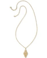 Kendra Scott Filigree Medallion Long Pendant Necklace, 30" + 2" extender