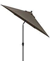 Closeout! Chateau Outdoor 11' Push Button Tilt Umbrella with Outdoor Fabric, Created for Macy's