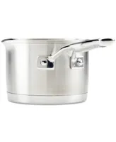 KitchenAid 3-Ply Base Stainless Steel 1.5 Quart Induction Sauce Pan with Pour Spouts