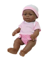 Jc Toys La Newborn African American 12" Baby Doll Gift Set, 25 Pieces