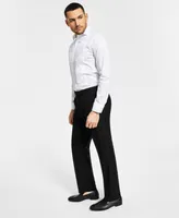 Alfani Men's Classic-Fit Stretch Black Tuxedo Pants, Created for Macy's