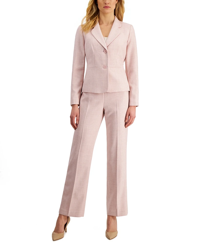 Le Suit Women's Notch-Collar Pantsuit, Regular and Petite Sizes