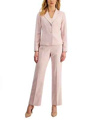 Le Suit Women's Notch-Collar Pantsuit