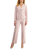 Le Suit Women's Notch-Collar Pantsuit, Regular and Petite Sizes