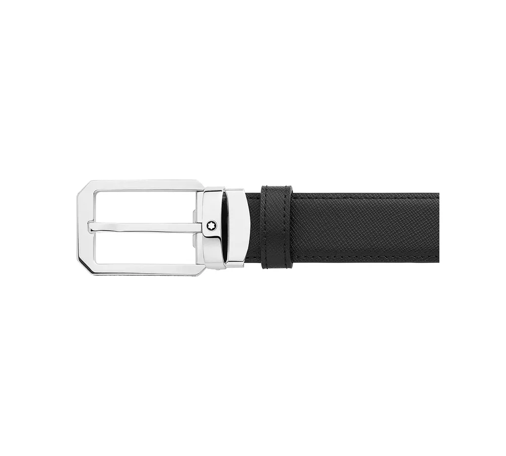 Montblanc Leather Trapeze Pin Buckle Belt