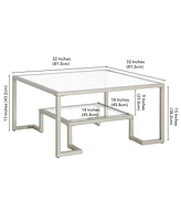 Athena 32" Square Coffee Table