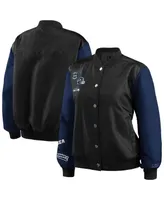 Women's Black Seattle Seahawks Bomber Full-Snap Jacket