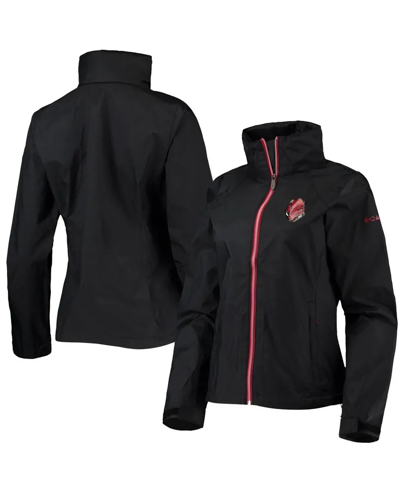 Women's Black Arkansas Razorbacks Switchback Full-Zip Hoodie Jacket