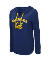 Women's Navy Cal Bears My Lover Hoodie Long Sleeve T-shirt