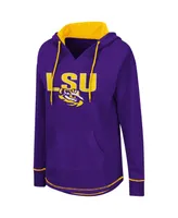 Women's Purple Lsu Tigers Tunic Pullover Hoodie