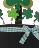 Glitzhome 42" Lighted St. Patrick's Wooden Shamrocks Porch Decor