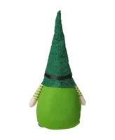 Glitzhome 25.5" Fabric St. Patrick's Gnome Standing Decor