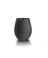 Viski Black Matte Stemless Wine Glasses, Set of 2