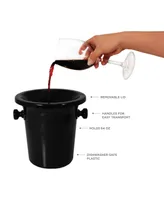 True Brands Spittoon Wine Tasting Dump Bucket, 64 Oz