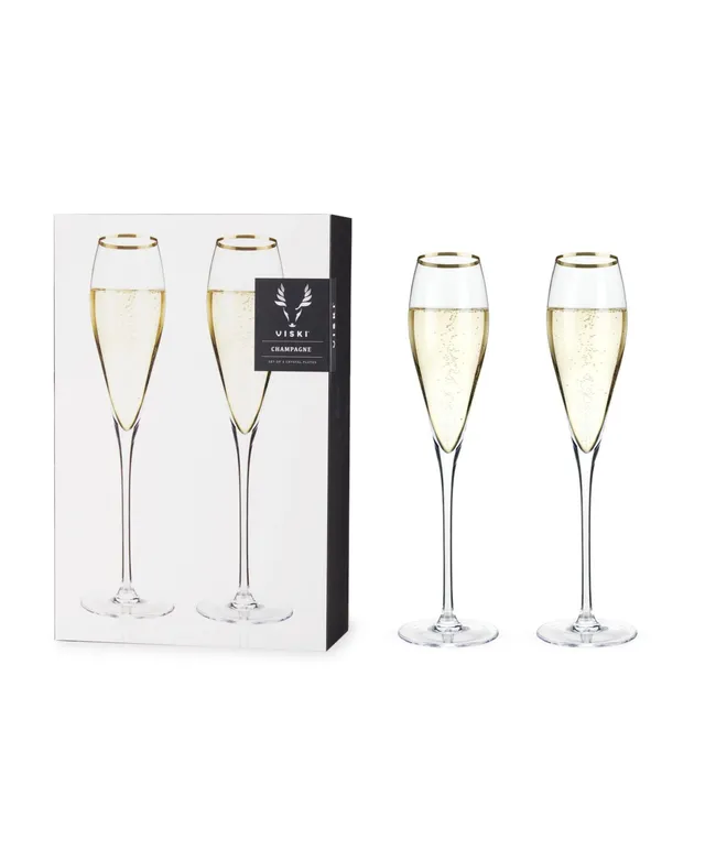 Viski Rolling Crystal Wine Glasses