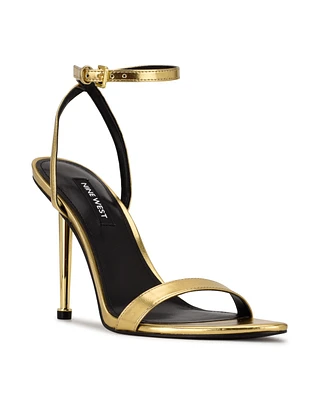 Nine West Women's Reina Ankle Strap Stiletto Sandals
