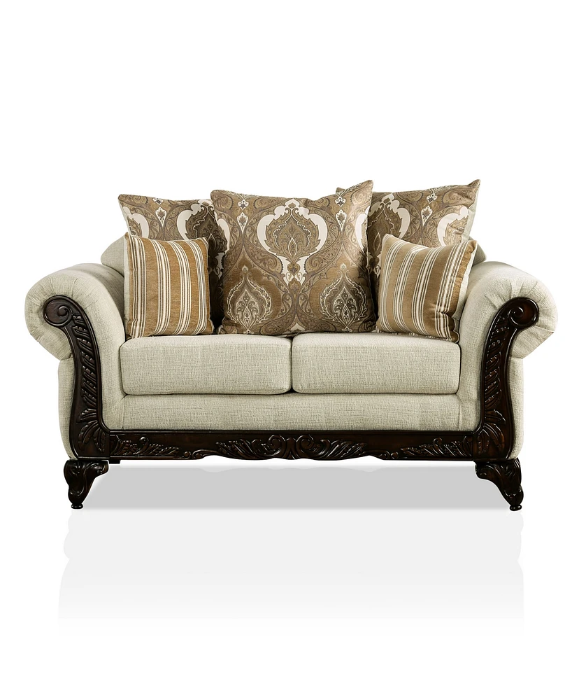 Leonidas Flared Arm Loveseat